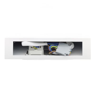 Slim corner socket for kitchen, 2 socket, USB-A and USB-C charging ports, White