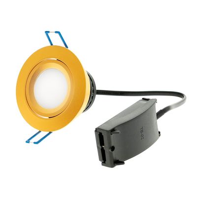 LED downlight — ModLed, high CRI98 dimmable module 7W and recessed matte gold frame