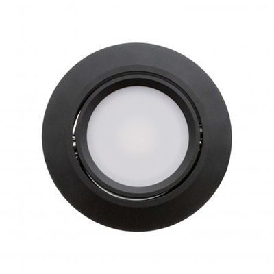 LED downlight — ROUND, IP44, CCT 2900-4000-5600K adjustable & dimmable 9W, BLACK, high CRI91