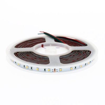 Coiled LED strip lights with visible diodes and red and black wires are ideal for efficient lighting solutions.