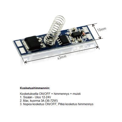 LedStore.fi Touch dimmer demonstration video