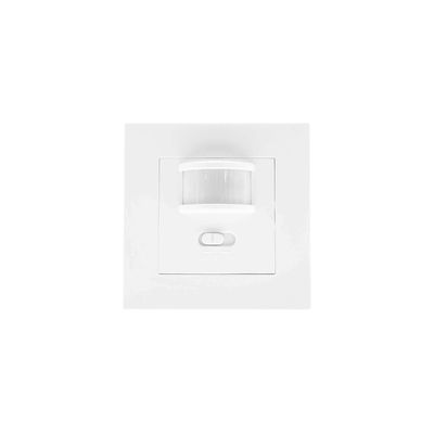 Motion PIR sensor switch with light level sensor, wall installation, IP20