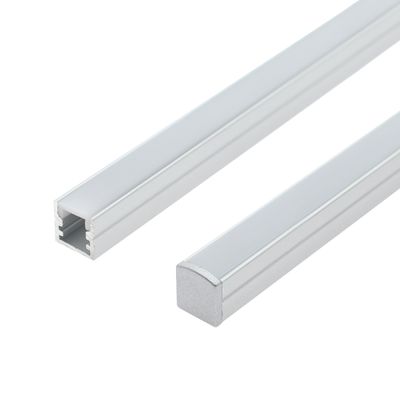 Surface LED strip aluminium PROFILE SOLO MINI, 3m, brushed aluminium