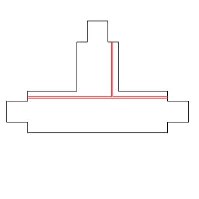 T-kappale - XTS 40-2 MUSTA