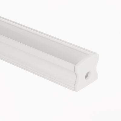 Close-up of a white high aluminium profile.