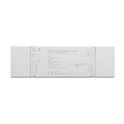 VaLO — LED receiver with PUSHDIM for 12V-36V led strips and panels CCT/RGB, 20A
