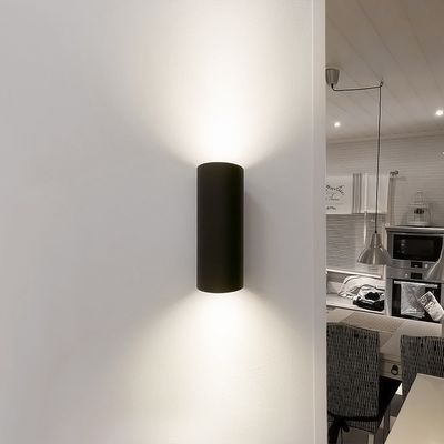 LED outdoor wall light fixture — VIISTO 2, water resistant IP55, matte black, 2x11W, 3000K, CRI94
