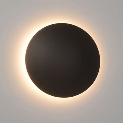 Indoor LED wall light fixture — ECLIPSE 30cm, CCT 3000-6000K 24V, Black