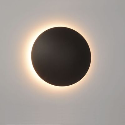 Indoor LED wall light fixture — ECLIPSE 15cm, CCT 3000-6000K 24V, Black