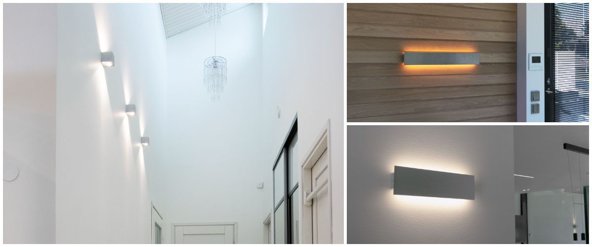 Brushed wall lights