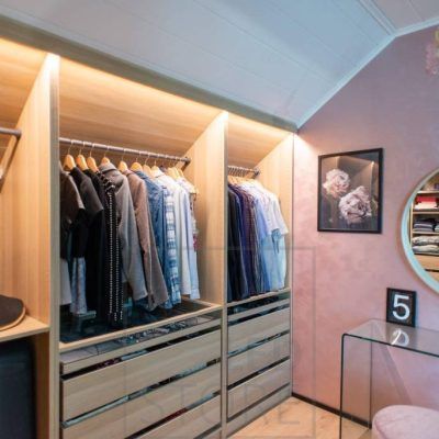 Led lights in a wardrobe