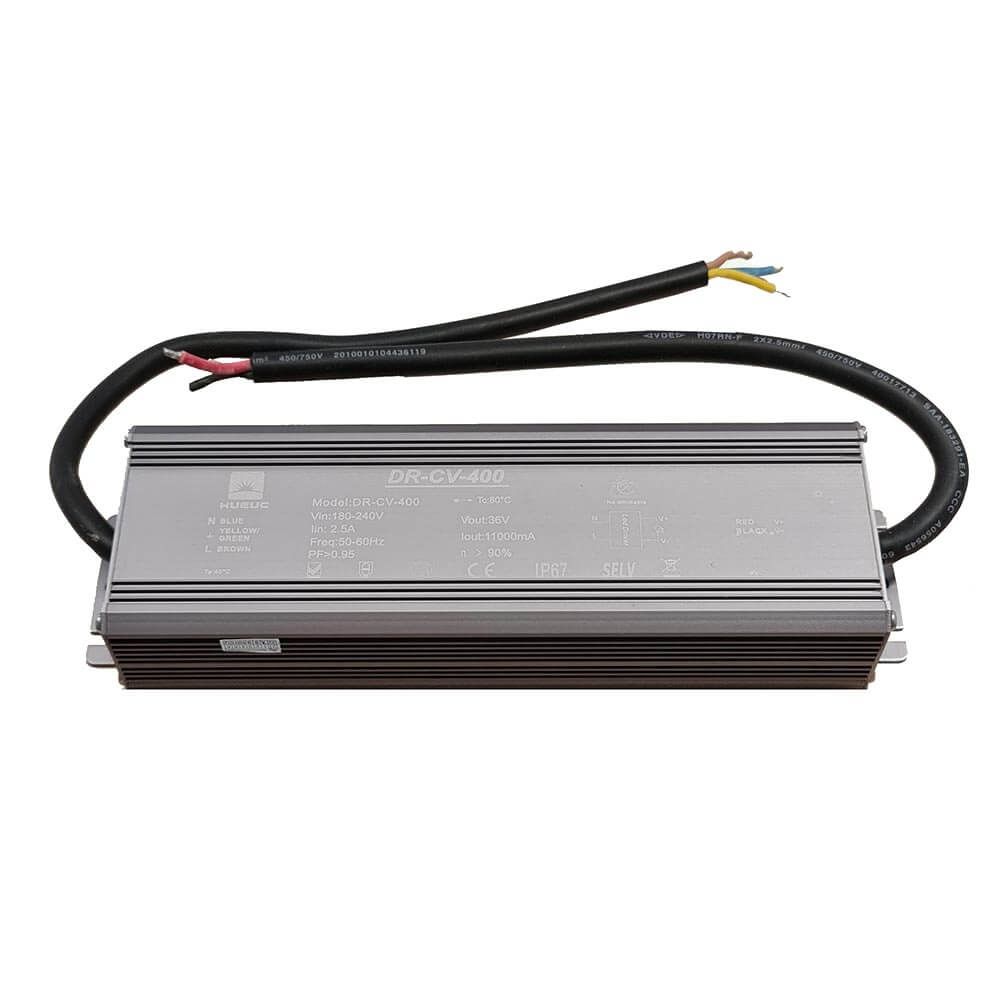 LED power supply 36V, 400W for LED lights - durable IP67 protection