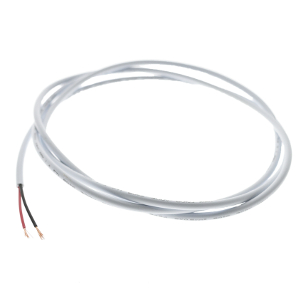 1m two conductors cable, white