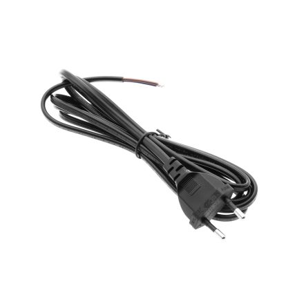 2m black cable with plug