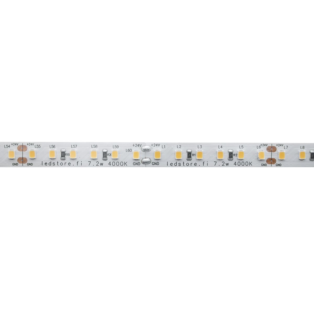 100cm LED Leiste Strip Lichtleiste 24V LKW WARM WEISS 30x5050 SMD sel