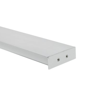 Surface LED strip aluminium profile WALL MOUNT 2.5m, two directions Brushed aluminum