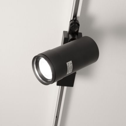 LED ceiling track light — FOKUS, dimmable 35W, for 3 phase track, matt black