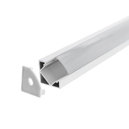 Surface LED strip aluminium PROFILE 2.5m, 45 degrees