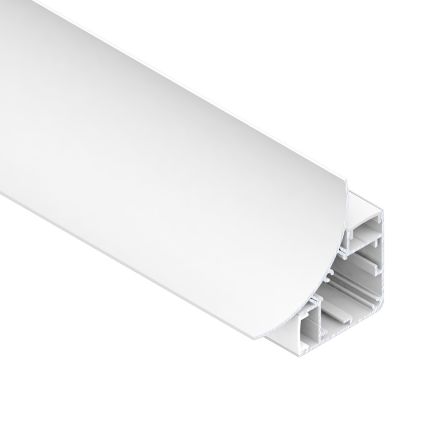 Surface LED strip aluminium profile CORNER MOUNT 2.5m, two directions White