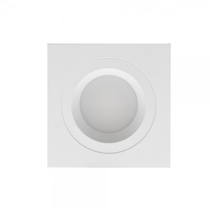 LED downlight — SQUARE, IP54, dimmable 9W, matte white, high CRI97