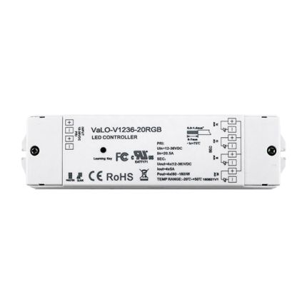 VaLO — LED receiver for 12V-36V led strips and panels CCT/RGB, 20A