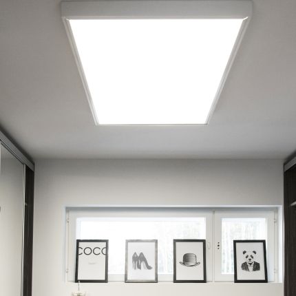 Silver Surface Mount Kit Frame Box 300 x 1200 Led Ceiling Panel light White Easy Install 