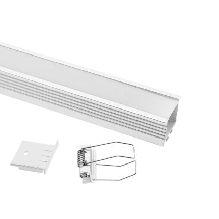 Recessed LED strip aluminium PROFILE 2,5m — WIDE, with clips