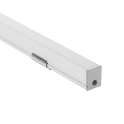 Surface LED strip aluminium PROFILE SOLO SLIM 15x12x2500mm, brushed aluminium