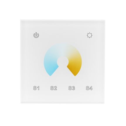 LED wall Dimmer/controller for CCT led lights, max.400W