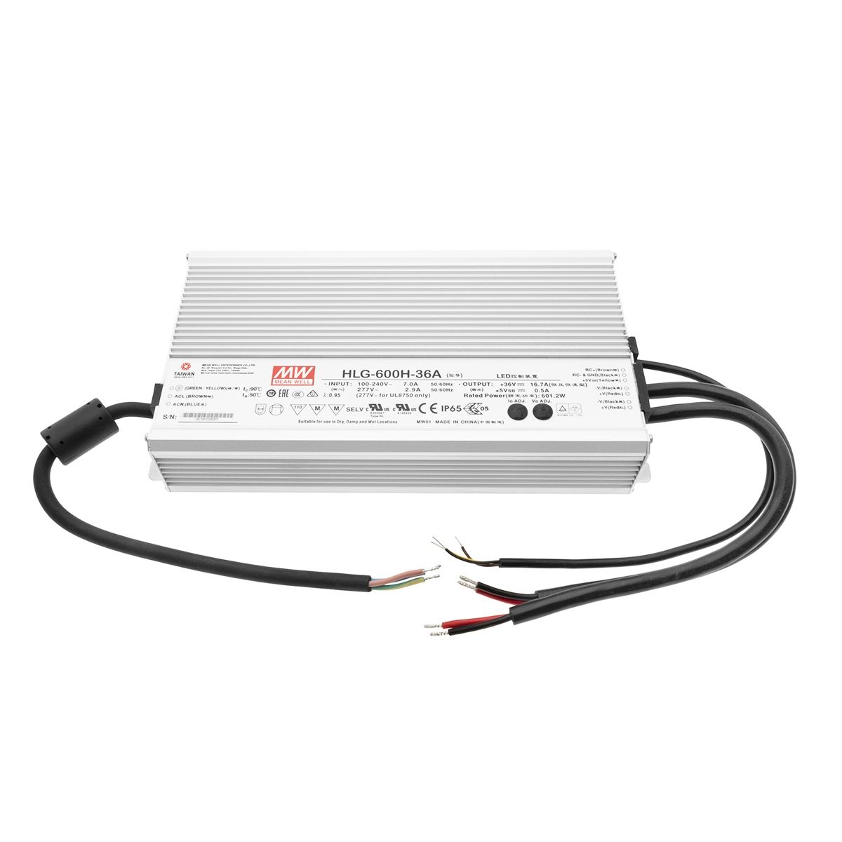 LED supply 600W, IP65 - powerful and reliable luminaire power supply Mean Well
