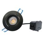 COB LED downlight — ModLed, high CRI97 dimmable module 8W and recessed matte black frame