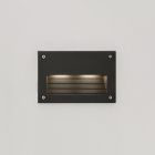 LED outdoor IN-WALL OUT 2 fixture, water resistant IP55, for stair or wall lighting 3W BLACK