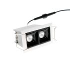 LED downlight — LINJA 2, IP44, dimmable 2x2W, matte white/black, high CRI93