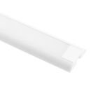 Surface LED strip aluminium PROFILE 2.5m, low for 2 strips WHITE