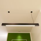 Suspended ceiling led light fixture — VIIVA for office 45W, CRI95 3500K