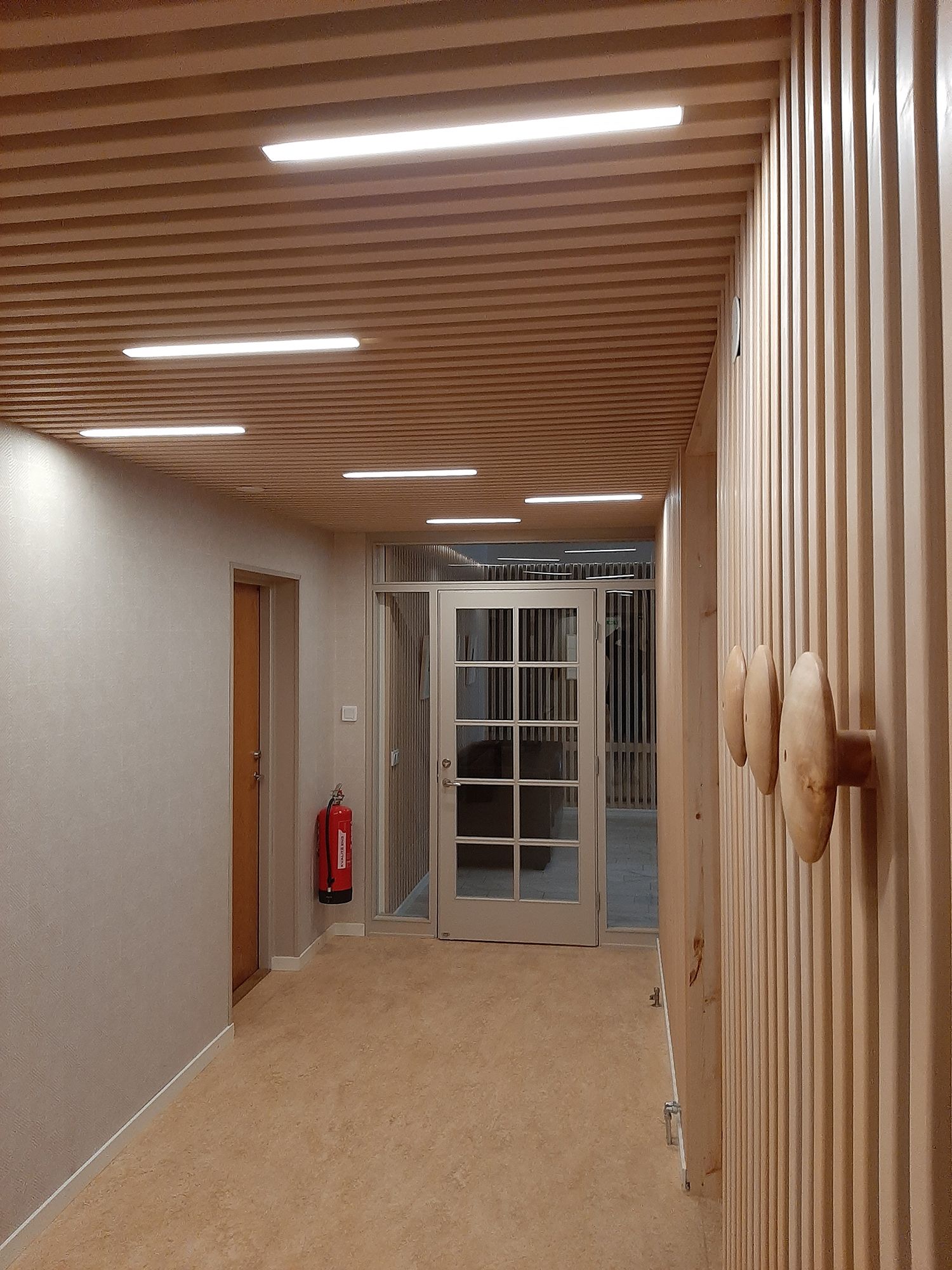 Led strips in the cornice ceiling, between the cornices creating expressive light lines on the ceiling and space for good general lighting. Ledstore.fi