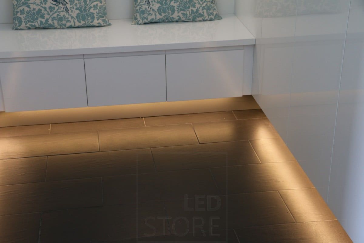 Housing Fair 2015: plinth lighting illuminating soft, indirect mood lighting. Ledstore.fi