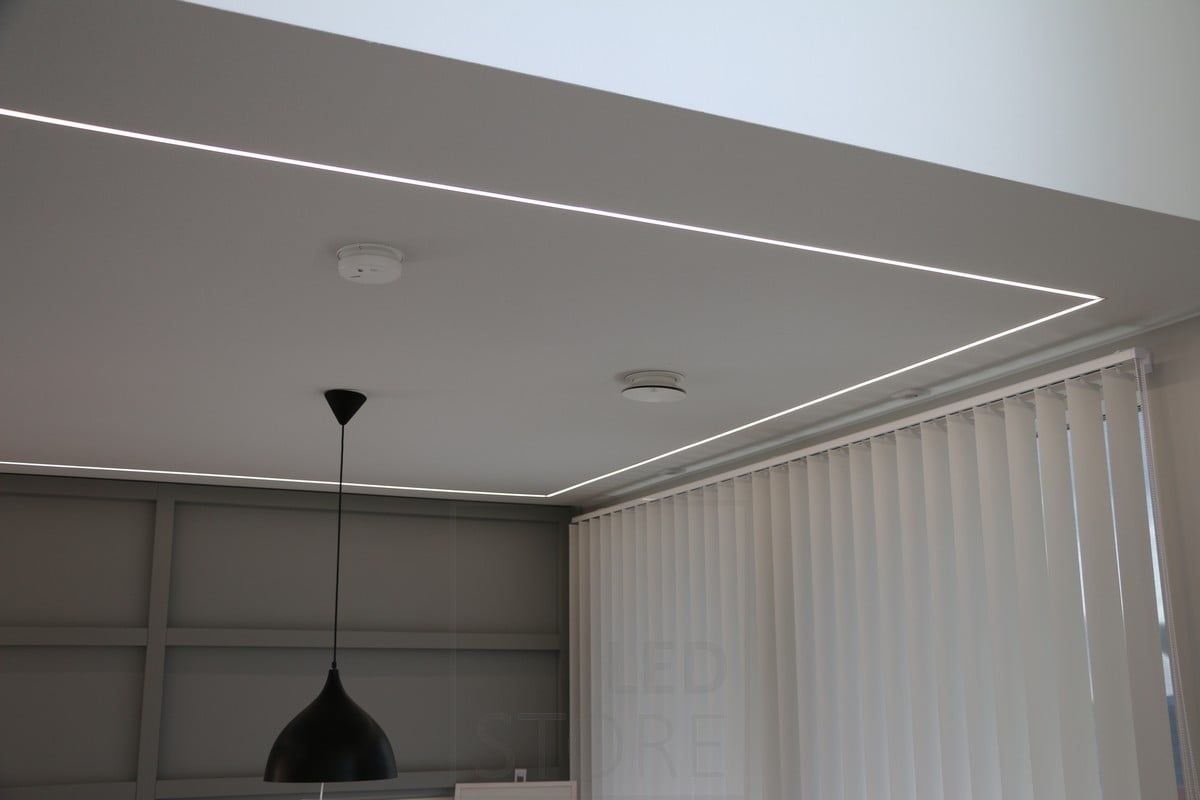 Housing Fair 2018: led ribbon on the perimeter of the dining corner. Ledstore.fi