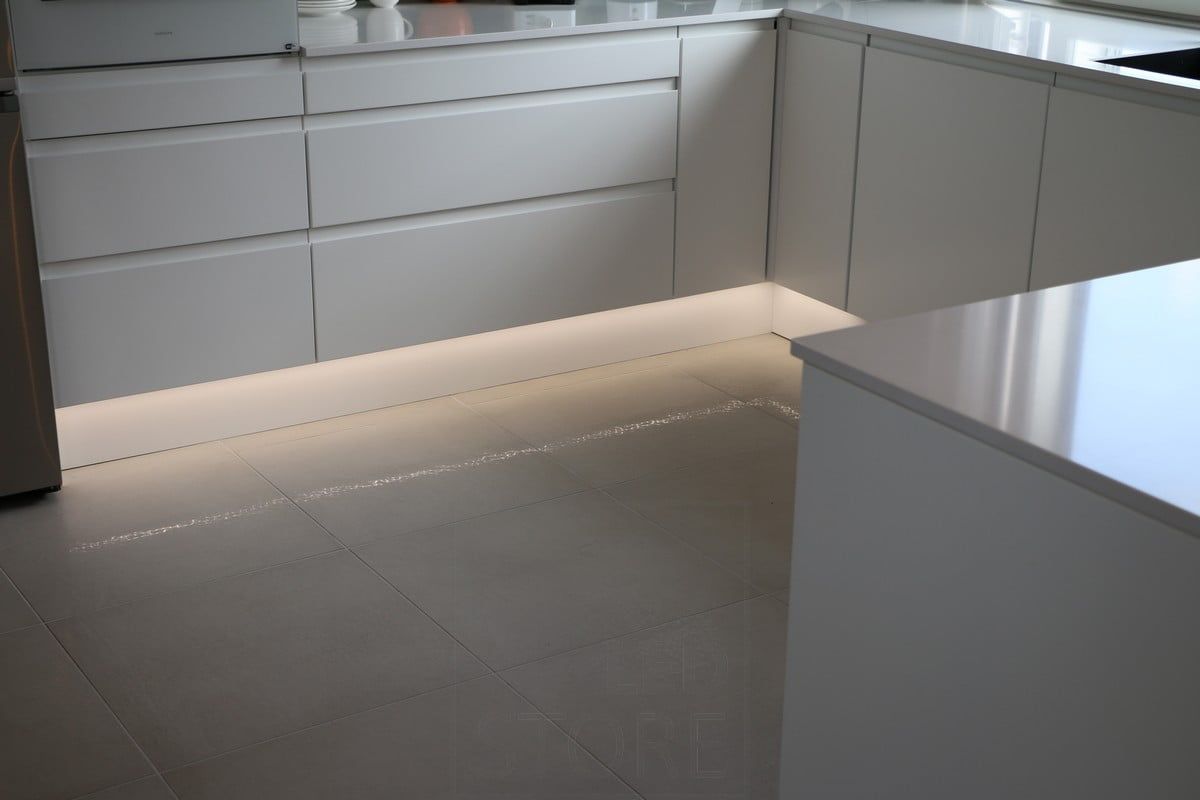 Housing Fair 2018: led profile in the plinth. Ledstore.fi