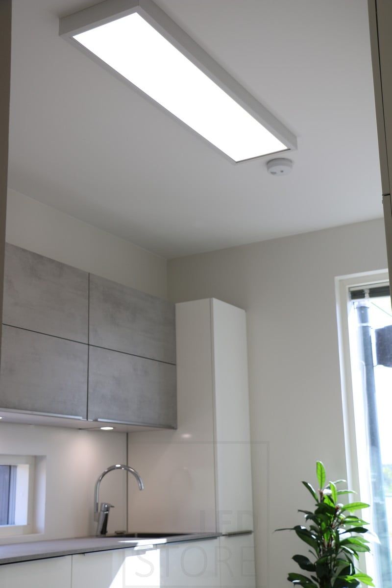 Housing Fair 2018: 300x1200 led panel in surface mount box. Ledstore.fi