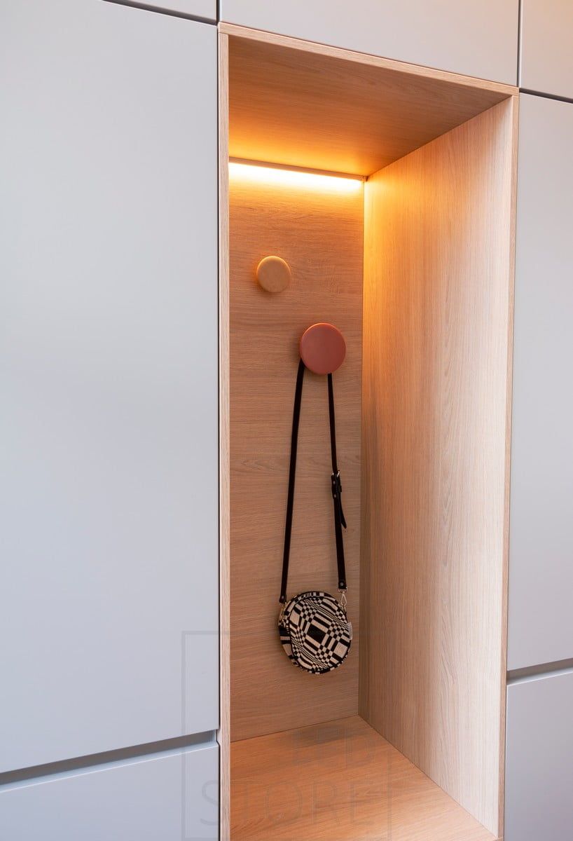 Housing Fair 2020: led ribbon in a recessed profile in a cabinet. Ledstore.fi