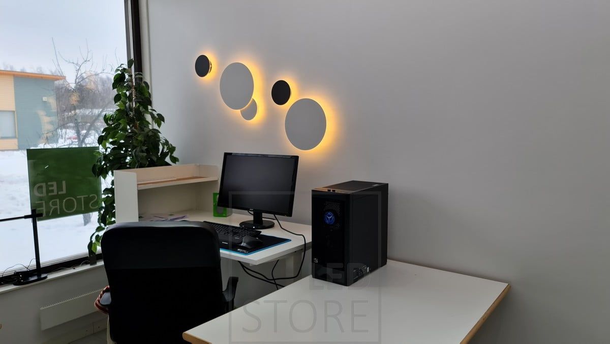 Decorative ECLIPSE led Wall light with adjustable color temperature. Ledstore.fi allows you to put together a perfect combination of wall lamps