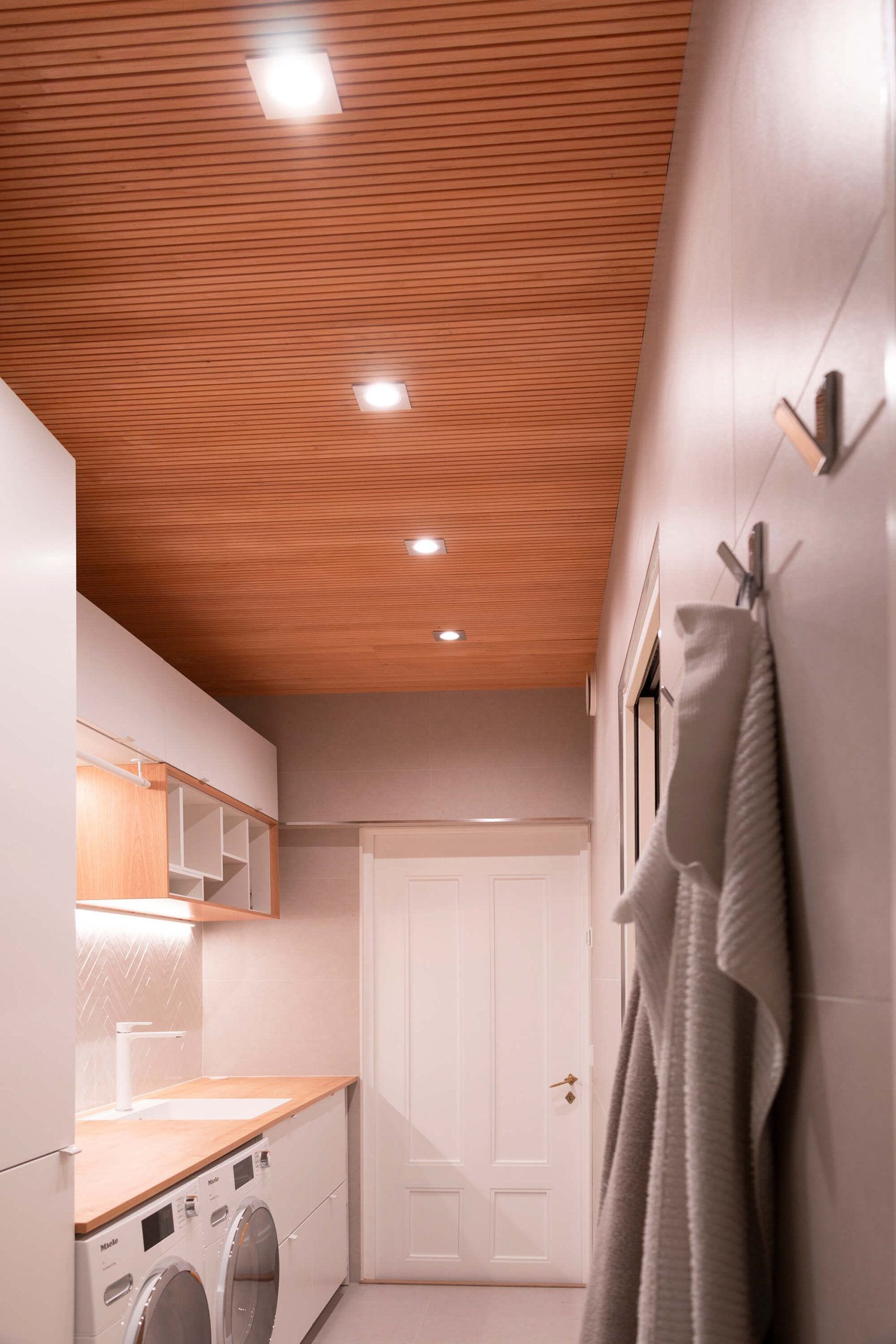 Two-level lighting in a utility room, LedStore.fi