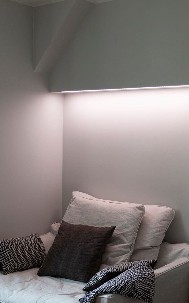 LED STORE text on a white square against a bright green background, highlighting LED lighting solutions.