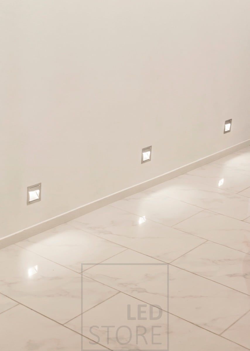 IN-WALL recessed wall luminaires creating indirect light at floor level. Suitable for use in staircases as a step light or as a corridor light. By connecting IN-WALL to an occupancy sensor, you get a functional solution for night lighting. Ledstore.fi