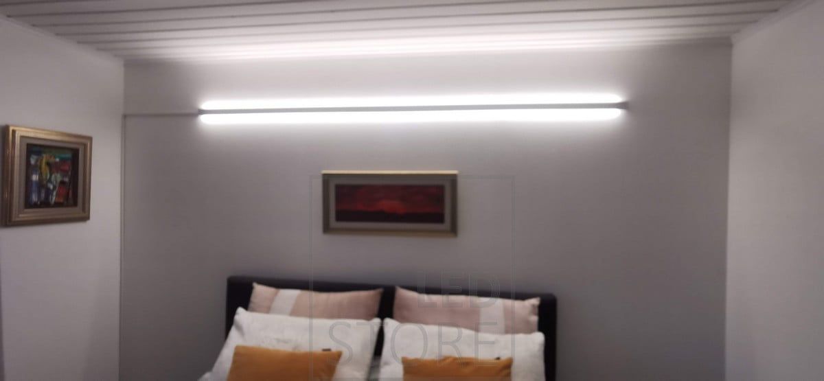 INDIRECT 2 bi-directional LED profile in the bedroom. Ledstore.fi