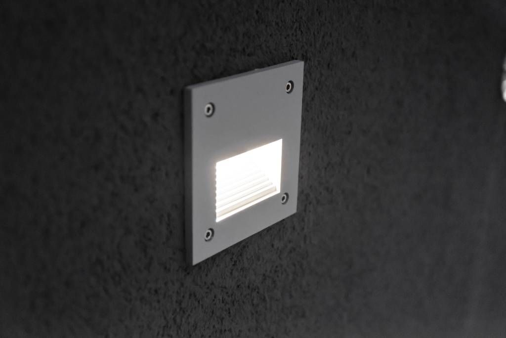 Inwall wall light in a plinth. LedStore.fi