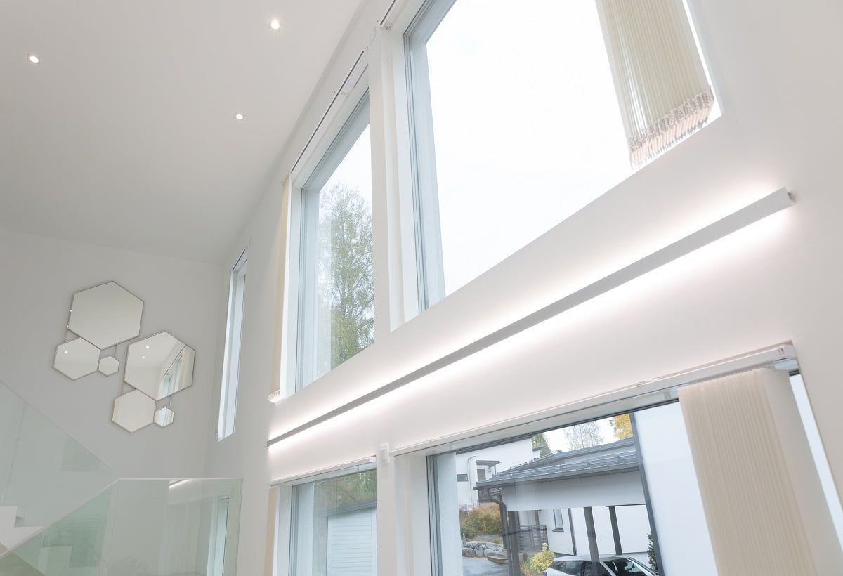 The LED STORE logo on a green background with a white square promotes energy efficient lighting solutions.