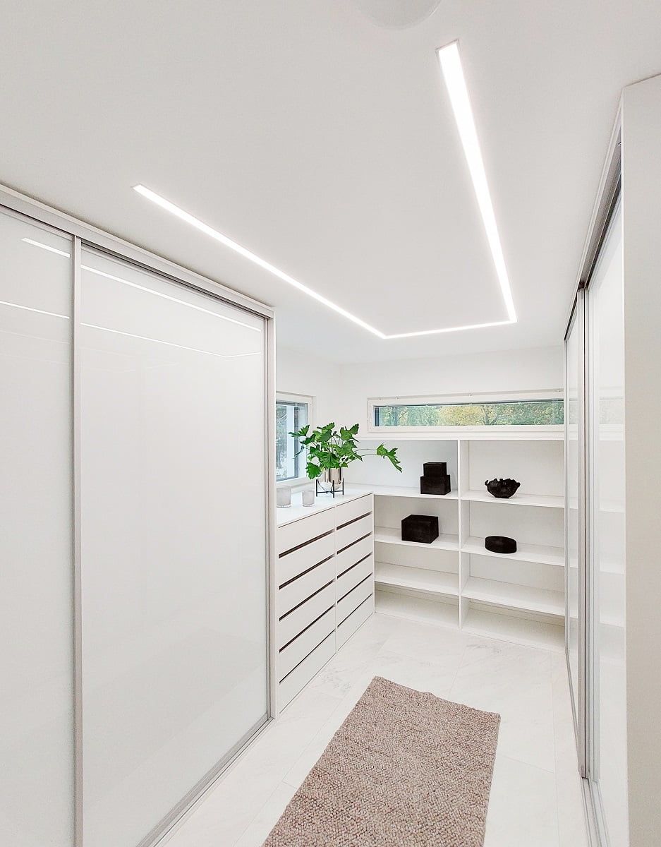 On a green background is a white square with the text "LED STORE" in bold white letters to highlight energy efficient lighting solutions.