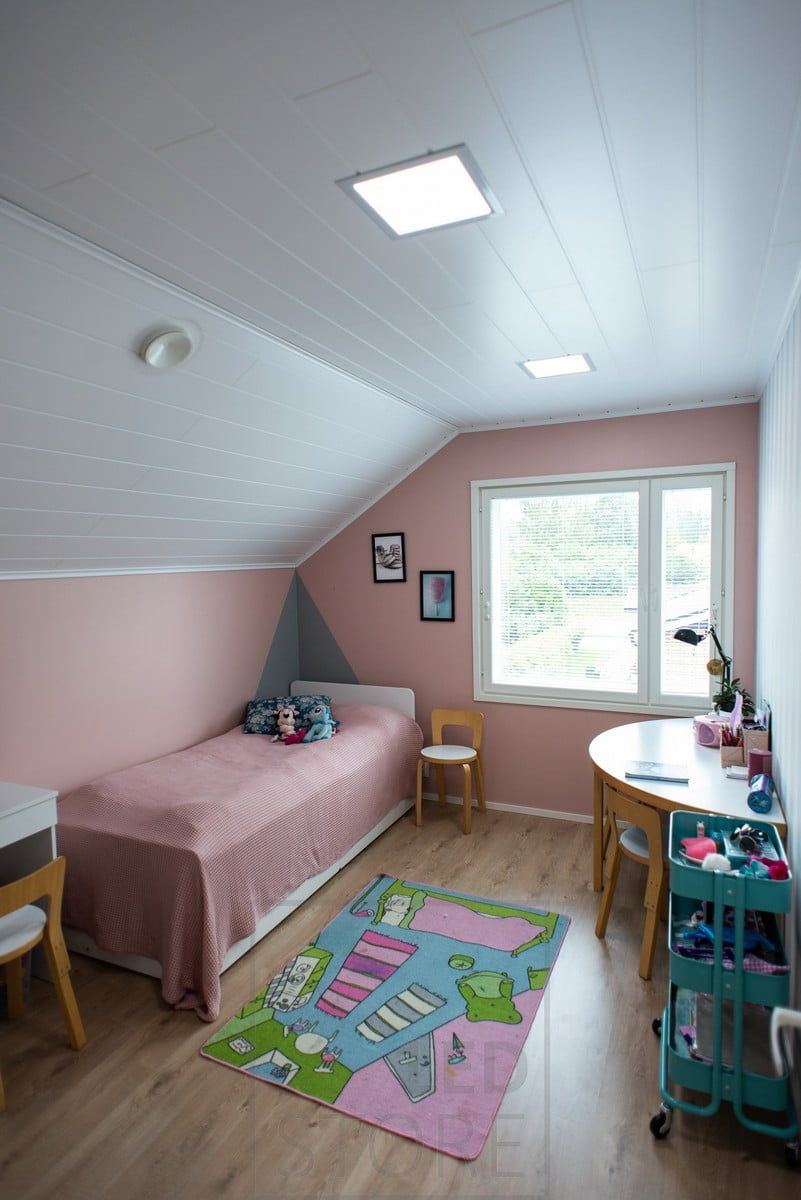 Colour-temperature controlled lighting can also be adjusted to just the right level to reproduce the colours of the interior as desired. Ledstore.fi